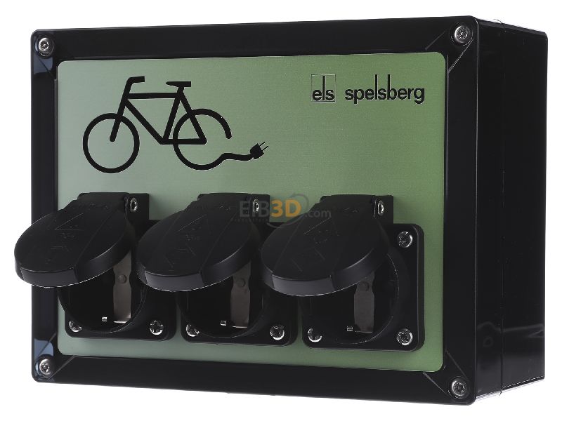 E Bike Pedelec Ladestation 3x SCHUKO 230 V Spelsberg TG BCS 3 Fahrrad 
